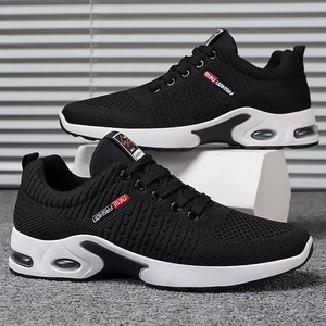 Zapatillas Deportivas Casuales para Hombre, Cómodas y Ligeras, con Parte Superior de Malla, Entresuela de PVC, Suela de Goma, Cierre con Cordones, Elegantes para Caminar - Product Image 1