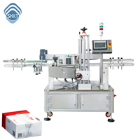Machine d'étiquetage automatique de haute précision SKILT pour boîtes en carton, avec scellage des deux coins et étiquetage d'autocollants inviolables, commande par servomoteur