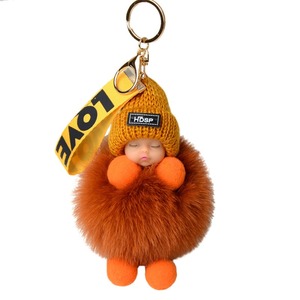 Vente en gros de <span class=keywords><strong>porte</strong></span>-<span class=keywords><strong>clés</strong></span> en <span class=keywords><strong>fourrure</strong></span> de renard kawaii, pendentif mignon, poupée bébé endormie, accessoires en peluche, <span class=keywords><strong>porte</strong></span>-<span class=keywords><strong>clés</strong></span> de voiture, <span class=keywords><strong>pompon</strong></span>, <span class=keywords><strong>porte</strong></span>-<span class=keywords><strong>clés</strong></span> bébé - Product Image 6