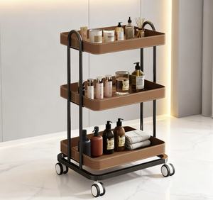 Carrito de Salón <span class=keywords><strong>EMMA</strong></span> con Ruedas, Carro de Almacenamiento Multicapa para Organización de Suministros de Peluquería y Spa - Product Image 3