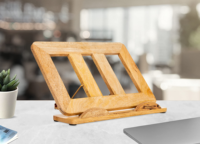 Support mural ergonomique pliable et réglable en fer à trois niveaux pour ordinateur portable, support creux moderne pour ordinateur portable de 17,3 pouces