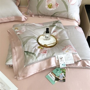 300TC luxury 100% organic tencel lyocell <span class=keywords><strong>set</strong></span> di biancheria da letto <span class=keywords><strong>set</strong></span> di copripiumini per lenzuola di raffreddamento - Product Image 1