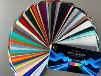 Autocollant décoratif de luxe en TPU couleur PPF pour logo/emblème de voiture, film de protection pour carrosserie