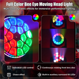 Luz Móvil de Cabeza con Zoom Bee Eye LED RGBW 4 en 1 de 19x15W DMX512 para DJ, <span class=keywords><strong>Discoteca</strong></span>, Club, Bar, KTV, Fiesta, Escenario - Product Image 4