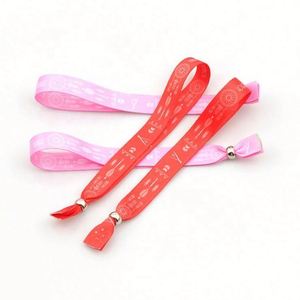 Bracelets en tissu imprimés à usage unique avec boucle en plastique de luxe et ruban pour événements, mode et sport – Vente en gros - Product Image 6