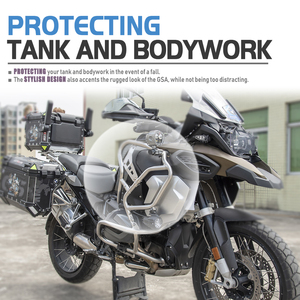 XXUN pièces de moto en acier inoxydable barre de collision supérieure moteur réservoir garde pare-chocs protecteur pour BMW R1250GS Adventure 2018-2024 - Product Image 4