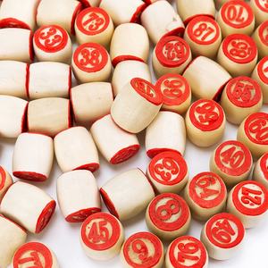 2025 nouveauté 90 pièces en bois numéro échecs <span class=keywords><strong>Bingo</strong></span> jouer à des jeux ensemble <span class=keywords><strong>Loto</strong></span> échecs avec boîte en papier - Product Image 4