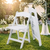 Tabouret pliant léger en plastique avec coussin rembourré, dossier arqué, pliable à plat pour rangement, chaise en PP pour maison, jardin et pique-nique