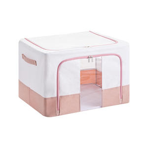 Matcha verde grande capacità dormitorio scatola portaoggetti in tessuto cialde griglie per abbigliamento trapunte giocattoli Anti-muffa e Anti-umidità - Product Image 3