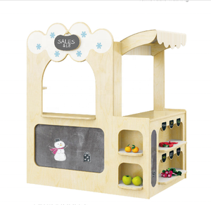 Eibele guardería preescolar niños Mini tienda juego de rol Simulación interactiva escena de frutas casa venta cabina juguetes educativos - Product Image 6