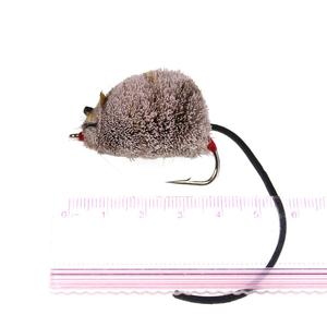 Señuelo de Pesca con Mosca Tipo Ratón, Pelo de Ciervo, para Pesca con Mosca de Boca Ancha y Lucio, Señuelos de Superficie, Popper, Cebo Artificial para <span class=keywords><strong>Peces</strong></span>, Tamaño 2/0 - Product Image 3