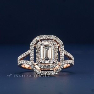 14K Solid Gold Synthetic Lab Grown <b>Diamond</b> <b>Ring</b> for Women Elegant Luxury Engagement Jewelry High Quality Fine Jewelry Gift - Product Image 1