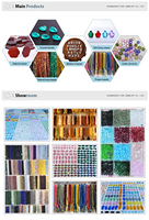 Perles d'Opale de Feu Multicolores en Gros, Perles Rondes en Opale Synthétique Créée en Laboratoire avec ou sans Trou, pour la Fabrication de Bijoux