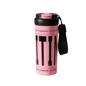 <span class=keywords><strong>Botella</strong></span> <span class=keywords><strong>de</strong></span> Agua Aislada Bold Accent <span class=keywords><strong>de</strong></span> 400ml/600ml, Elegante Vaso <span class=keywords><strong>de</strong></span> Acero Inoxidable con Tapa y Correa en Contraste - Product Image 2