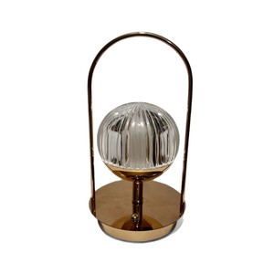 Lampe de table en cristal rechargeable, commande tactile, lumière LED de nuit, blanc chaud 2700K, éclairage d'appoint moderne pour chambre à coucher, intensité réglable, CRI 90 - Product Image 5