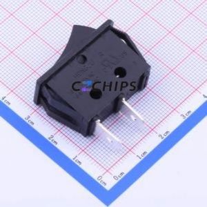 R-1-110-C5N-BB Rocker Switch Through hole Component (THT) Switch Concave Bend Solder Tab Black 16A - Product Image 1