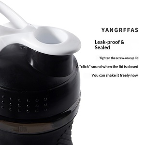 500ml PP Plastic Reusable Eco-Friendly Direct Drinking Water <b>Bottle</b> with <b>Shaker</b> for and Push Button Cap - Product Image 5