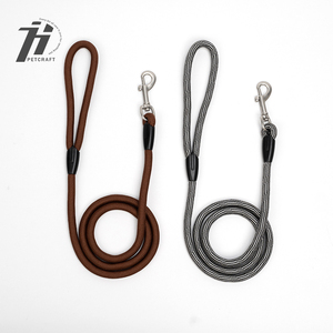 Correa de nailon para perro mascota ajustable duradera 2 en 1 cuerda de tracción correas para caminar para mascotas con asa - Product Image 1