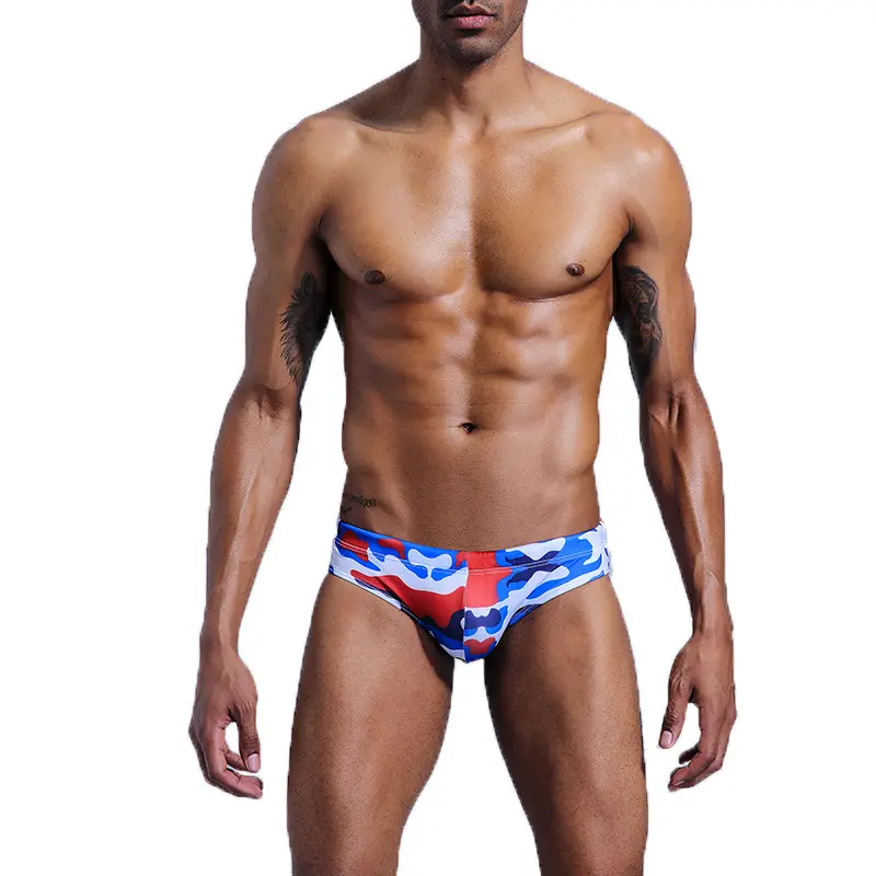 Wholesale Custom Digital Print Sublimation Mens Underwear Swim Briefs Trunks Swimsuit Quick Dry Swim high quality beachwear
