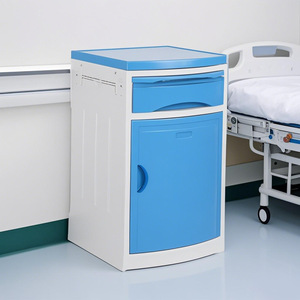 Hospital Bedside <b>Cabinet</b> Plastic Top 1 Door Easy Cleaning For Hospital Ward Use - Product Image 1