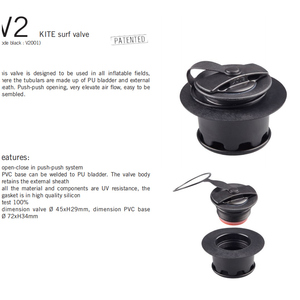 Zebec — <span class=keywords><strong>Valve</strong></span> gonflable <span class=keywords><strong>de</strong></span> bateau gonflable Kxone, pour Kayak, canoë, accessoires <span class=keywords><strong>de</strong></span> remplacement durables, Charge à Air en plastique, 1 pièce - Product Image 6