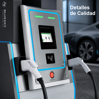 BLUESKY Nouvelle station de recharge rapide pour véhicules électriques à courant continu 240 kW, commande intelligente, commerciale, GB/T CCS2, montage au sol, IP55, CE TUV, écran LCD 7 pouces
