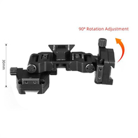 PVS-14 SPECPRECISION SkeetIR IR Patrol taktis NVG Bridge Mount warna hitam antarmuka klakson