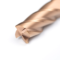 Fraise en carbure à alimentation élevée à 4 cannelures et matrice TiSiN + X Coated CNC Milling Cutter 50HRC 55HRC 65HRC OEM Support personnalisé