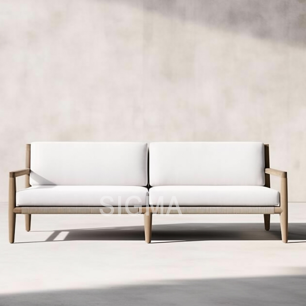 2022 New Design Luxury Outdoor Sofa Patio Garden Teak Outdoor Furniture