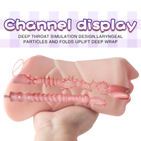 Machine de masturbation réaliste en silicone pour hommes, avec fonctions vaginale, anale et orale, incluant un masturbateur de poche type 'Aircraft Cup' et un jouet sexuel anal.
