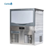 Machine à glaçons professionnelle compacte à poser sous le comptoir avec affichage numérique pour café et lounge