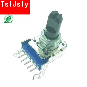 TSLJSLY Competitive price Carbon film Insulation shaft 6 pins 11MM a503k b504k B20K linear stereo potentiometers