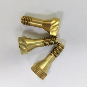 Tùy chỉnh độ chính xác cao 1/4-20 5/16-18 rắn brass Knob Vít Đầu Phẳng knurling xử lý nửa chủ đề đồng ngón tay cái vít - Product Image 6