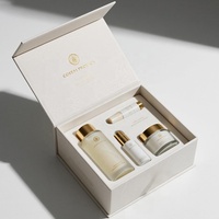 Emballage personnalisé en boîte magnétique pour ensemble de sérums de soin de la peau avec fournisseur d'emballages cadeaux haut de gamme et cosmétiques FSC