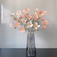 Kleine Europese enkelvoudige kunstzijde Cosmos bloem voor bruiloft, huis, vaas, bloemstuk decoratie