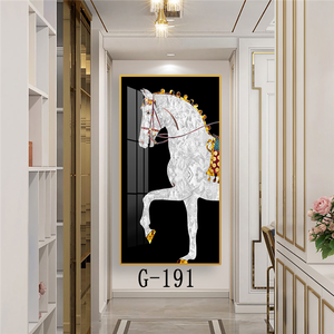 <span class=keywords><strong>Peinture</strong></span> d'art encadrée de luxe grand format 40 pouces, <span class=keywords><strong>Cheval</strong></span>, Peintures diamantées 5D en porcelaine de cristal tendance pour la décoration murale d'hôtels et de maisons - Product Image 1