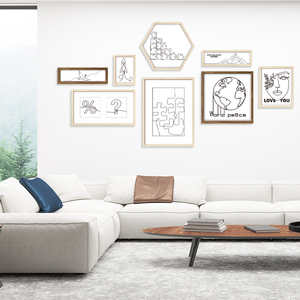 Galerie Cadre mural Ensemble de cadres <span class=keywords><strong>photo</strong></span> <span class=keywords><strong>Collage</strong></span> Décoration murale avec <span class=keywords><strong>photo</strong></span> végétale et œuvre d'art bohème Cadre <span class=keywords><strong>photo</strong></span> carré - Product Image 3