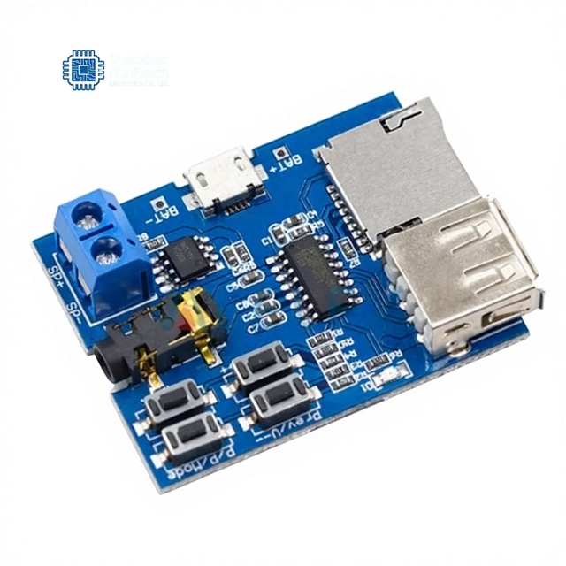 MP3 Lossless Decoding Board with Built-in Amplifier TF Card & USB Flash Drive Player USB Type-A/Micro USB Interfaces
