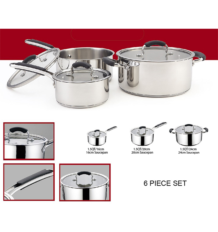 Direct Factory Supply High Quality Cookware Set Stainless Steel Cooking Pot Set OEM/ODM Available · image 3