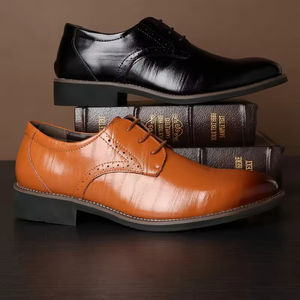 Chaussures Oxford en cuir pleine fleur faites à la main pour hommes, classiques, formelles, à enfiler, imperméables, respirantes, avec soutien de la voûte plantaire, confort optimal - Product Image 6