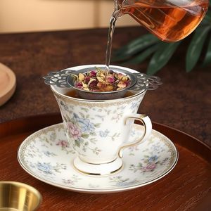 <b>Tea</b> Infusion Tool Flower Stainless Steel Wire Mesh Strainer / Loose <b>Tea</b> Filter Infuser - Product Image 6