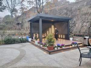 Pérgola Moderna Minimalista de Aluminio, Diseño de Marco Estrecho para <span class=keywords><strong>Terraza</strong></span> en Azotea y Balcón - Product Image 6