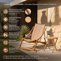 Chaise longue d'extérieur Meiqi, structure métallique résistante aux intempéries, chaise inclinable pliable pour patio, jardin, balcon et villa, lit de jour portable pour bord de piscine