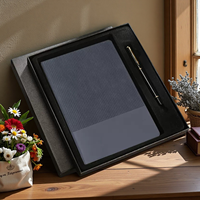 Fournitures de bureau 2025 2026 Agenda relié en cuir personnalisé avec logo, journaux, carnet A5 100 feuilles, boîte cadeau