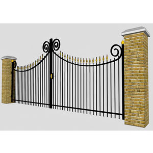 Venta al por mayor moderno <span class=keywords><strong>de</strong></span> metal recubierto <span class=keywords><strong>de</strong></span> polvo <span class=keywords><strong>de</strong></span> zinc antiguo lanza tubo <span class=keywords><strong>de</strong></span> acero tubular valla <span class=keywords><strong>de</strong></span> piquete <span class=keywords><strong>de</strong></span> varilla fundida <span class=keywords><strong>de</strong></span> <span class=keywords><strong>hierro</strong></span> forjado valla y puerta - Product Image 3