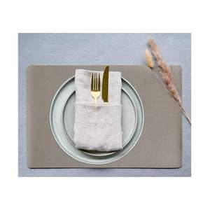 Zeller Present Tischset Kunstleder 45x30cm taupe métallique - Product Image 2
