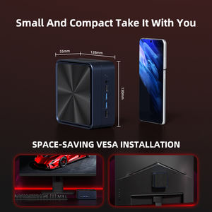 Mini PC <span class=keywords><strong>AMD</strong></span> <span class=keywords><strong>Ryzen</strong></span> 7 7735HS 7840HS 8745HS 2* DDR5 32 Go NVMe Double LAN 2.5G 2* HDMI DP WiFi6 BT5.2 4K Quatre Écrans PC de Jeu IA - Product Image 4