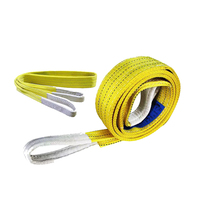 Sangle de levage industrielle WSTDA en polyester robuste, type œil-œil, conforme aux normes américaines, capacité de 1 à 40 tonnes