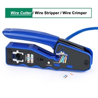 Kit d'outils de sertissage RJ45, Kit d'outils de sertissage Ethernet pour connecteurs RJ45 traversants, Sertisseur Ethernet avec connecteurs Cat 6