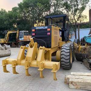 Used Japanese-Made Caterpillar CAT 140H Motor Grader Skid Steer Drive Type Mini and Front <b>Loader</b> with Pump - Product Image 6